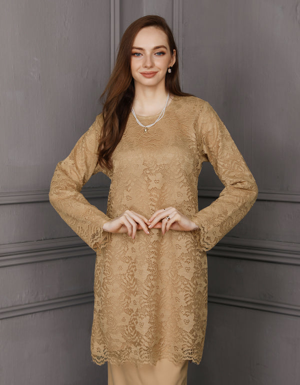 BAJU KURUNG PAHANG MODEN ELINA (NUDE)